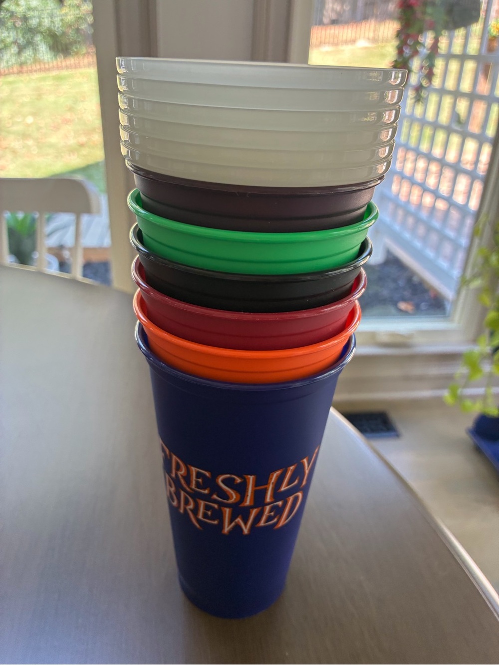 Starbucks Halloween Tumbler cups with lids glow in the dark